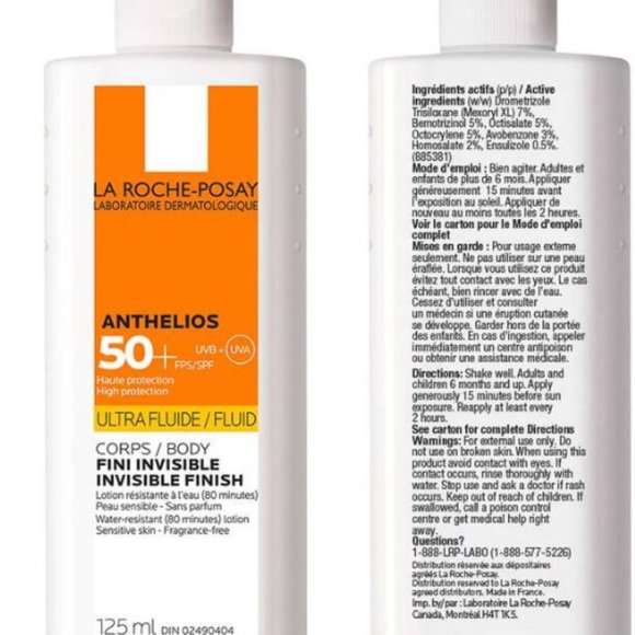 Laroche Posay ANTHELIOS ULTRA-FLUID SPF 50+ BODY SUNSCREEN - Picture 1 of 6
